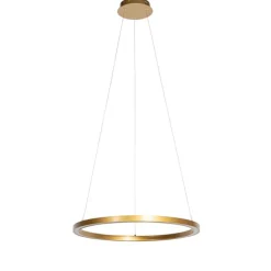 QAZQA Professional Goldene Pendelleuchte 60cm inkl. LED 3-stufig dimmbar - Girello
