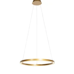 QAZQA Professional Goldene Pendelleuchte 60cm inkl. LED 3-stufig dimmbar - Girello