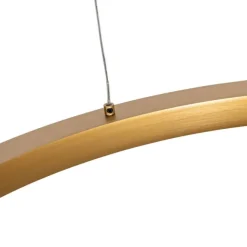 QAZQA Professional Goldene Pendelleuchte 60cm inkl. LED 3-stufig dimmbar - Girello