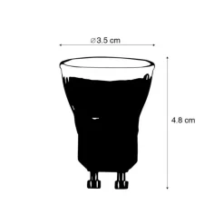 LUEDD GU10 LED-Lampe 35 mm 3,5 W 180 lm 2700 K