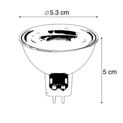 LUEDD GU5.3 LED-Lampe MR16 5W 420 lm 2700K 12V
