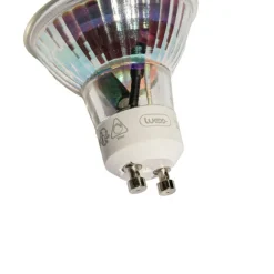 LUEDD GU10 50mm Dimmbare LED-Glühbirne Klar 4,9W 450 lm 2700K