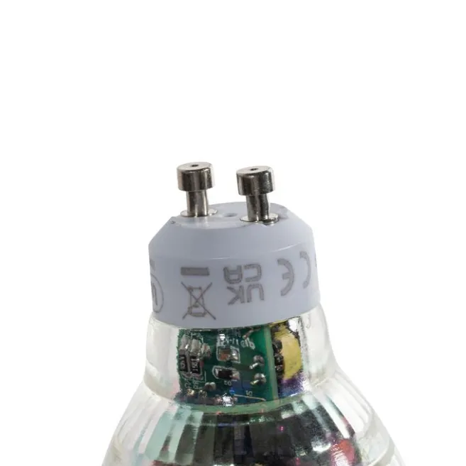 LUEDD GU10 50mm Dimmbare LED-Glühbirne Klar 2,5W 450 lm 3000K