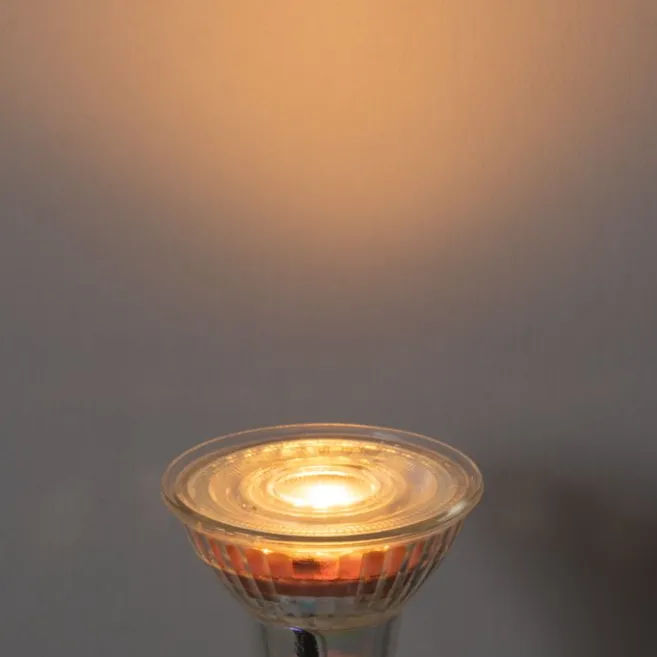 LUEDD GU10 50mm LED-Glühbirne klar 4,5W 360 lm 2700K