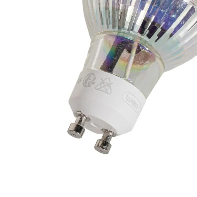 LUEDD GU10 50mm LED-Glühbirne klar 1W 80 lm 2200K