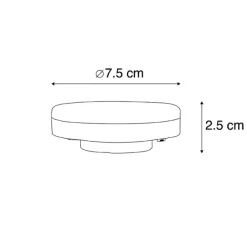 LUEDD GX53 3-stufig dimmbar in Kelvin LED-Lampe 3W 315 lm 3000-6500K