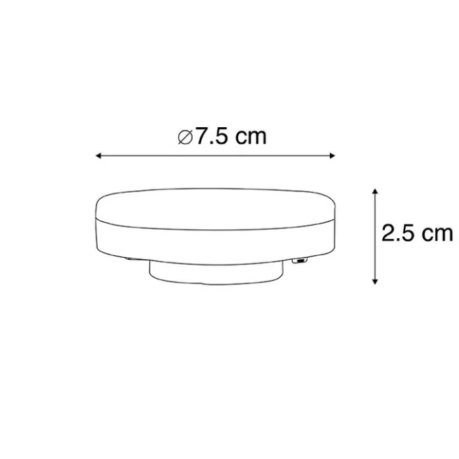 LUEDD GX53 3-stufig dimmbar in Kelvin LED-Lampe 3W 315 lm 3000-6500K
