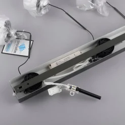 Paul Neuhaus Hanglamp zwart met smoke glas incl. LED 3-lichts easylift - Rika