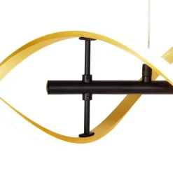 Trio Leuchten Hängelampe Gold inkl. LED 3-stufig dimmbar in Kelvin - Henk