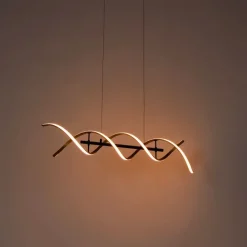 Trio Leuchten Hängelampe Gold inkl. LED 3-stufig dimmbar in Kelvin - Henk