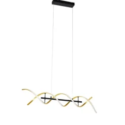 Trio Leuchten Hängelampe Gold inkl. LED 3-stufig dimmbar in Kelvin - Henk