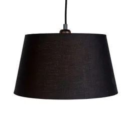 QAZQA Hängelampe mit 3 Baumwollschirmen schwarz mit Gold - Cava