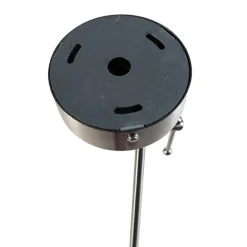 QAZQA Hängelampe mit Leinenschirm weiß 35 cm - Blitz I Stahl