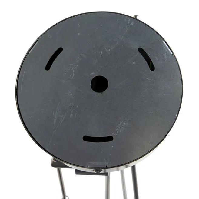 QAZQA Hängelampe mit Leinenschirmen dunkelgrau 35 cm - Blitz II Stahl