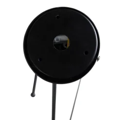 QAZQA Hängelampe mit Veloursschirm schwarz mit Gold 35 cm - Blitz I schwarz