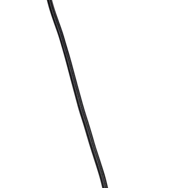 QAZQA Hängelampe mit Veloursschirm Pfau mit Gold 35 cm - Combi