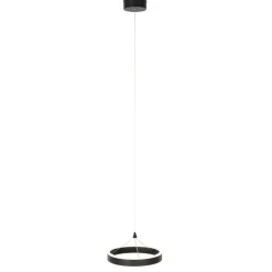 QAZQA Hängelampe schwarz 30 cm inkl. LED 3-stufig dimmbar - Lyani