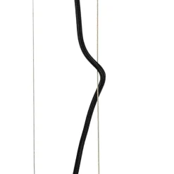 QAZQA Hängelampe schwarz mit Gestell inkl. LED 3-stufig dimmbar - Cage Rack