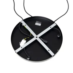 QAZQA Hängelampe schwarz mit Gold und Rauchglas inkl. 3 PUCC - Zuzanna