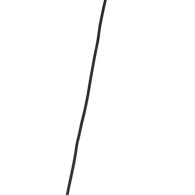 QAZQA Hängelampe schwarz mit Gold und Rauchglas inkl. 4 PUCC - Zuzanna