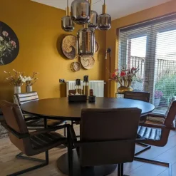 QAZQA Hängelampe schwarz mit Gold mit Rauchglas 5-flammig – Zuzanna