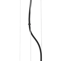 QAZQA Hängelampe schwarz mit Rauch und klarem Glas 13 Lichter - Bonnie