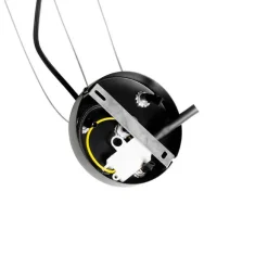 QAZQA Hängelampe schwarz mit Rauch und klarem Glas 13 Lichter - Bonnie