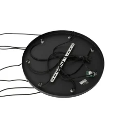 QAZQA Hängelampe schwarz mit Rauchglas rund 7-flammig - Sandra