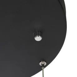 QAZQA Hängelampe schwarz rund inkl. LED 3-stufig dimmbar 3-Licht - Lyani