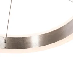 QAZQA Hängelampe Stahl länglich inkl. LED 3-Stufen dimmbar 3-Licht - Lyani