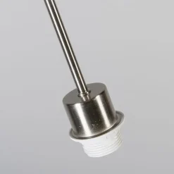 QAZQA Hängelampe Stahl mit schwarzem Kabel - Combi 1