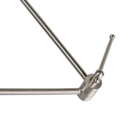 QAZQA Hängelampe Stahl mit zwei Lampenschirmen 35 cm weiß verstellbar - Blitz II