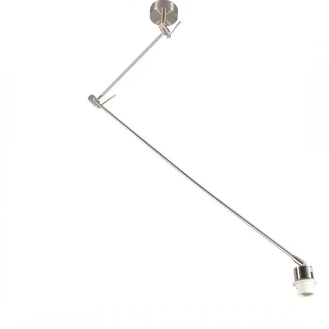 QAZQA Hängeleuchte Stahl ohne Schirm verstellbar - Blitz I