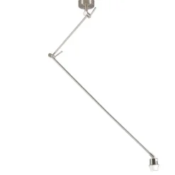 QAZQA Hängeleuchte Stahl ohne Schirm verstellbar - Blitz I