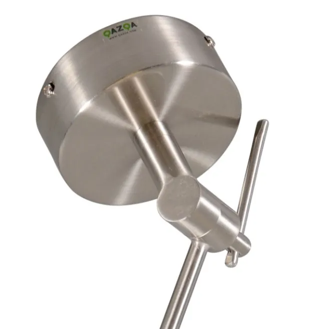 QAZQA Hängeleuchte Stahl ohne Schirm verstellbar - Blitz I