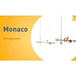 QAZQA Hotel Chic Hängelampe Gold mit Opalweißem Glas 6-Lichter - Monaco