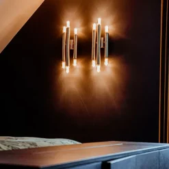 QAZQA Hotel Chic Wandleuchte Gold 6-flammig - Tubi