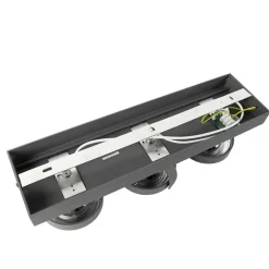 QAZQA Industrial spot grau verstellbar 3-flammig - Go