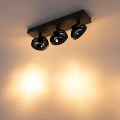 QAZQA Industrial spot grau verstellbar 3-flammig - Go