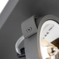 QAZQA Industrial spot grau verstellbar 3-flammig - Go