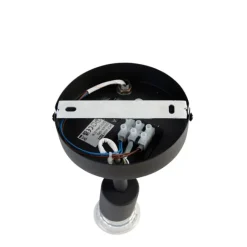 QAZQA Industrial Spot schwarz kippbar rund - Jeany 2