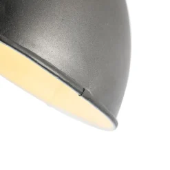 QAZQA Industrie Spot schwarz mit Mangoholz 18 cm - Mangos