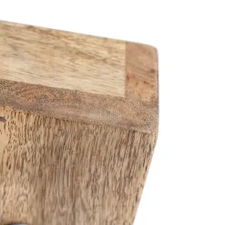 QAZQA Industrie Spot schwarz mit Mangoholz 18 cm - Mangos