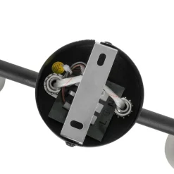 QAZQA Industriefleck schwarz mit Beton 2-Licht - Pedra