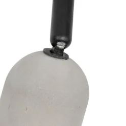 QAZQA Industriefleck schwarz mit Beton 2-Licht - Pedra