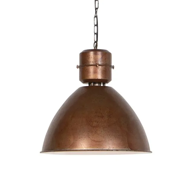QAZQA Industrie-Hängelampe Rostbraun - Flynn