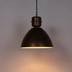 QAZQA Industrie-Hängelampe Rostbraun - Flynn