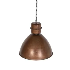 QAZQA Industrie-Hängelampe Rostbraun - Flynn