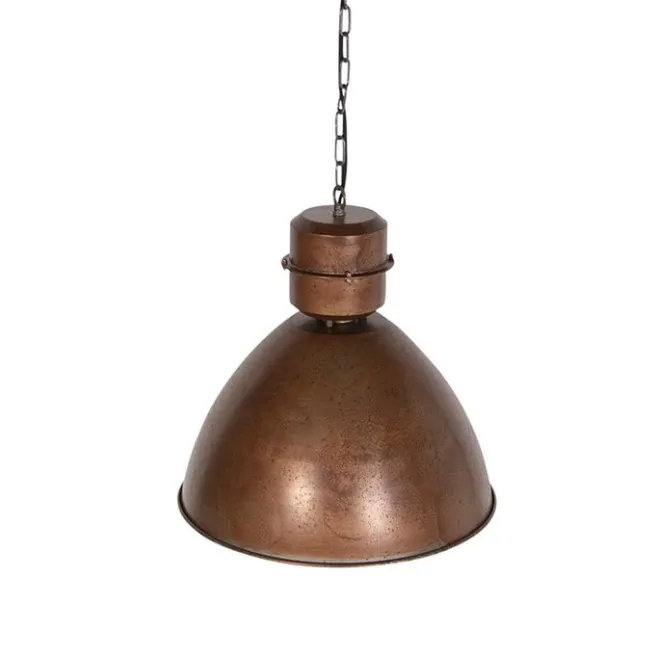 QAZQA Industrie-Hängelampe Rostbraun - Flynn