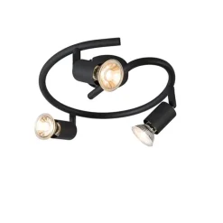 QAZQA Industriell gefleckte schwarze Locken - Jeany 3